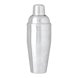 Thirsty Rhino Cosmo, Professional 3-Piece Stainless Steel Cocktail Martinet Shaker, 18 Ounces, Brushed Silver (Set of 2)