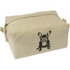 Azeeda 'Französische Bulldogge sitzend' Wasch/Make-up Tasche (CS00042936)