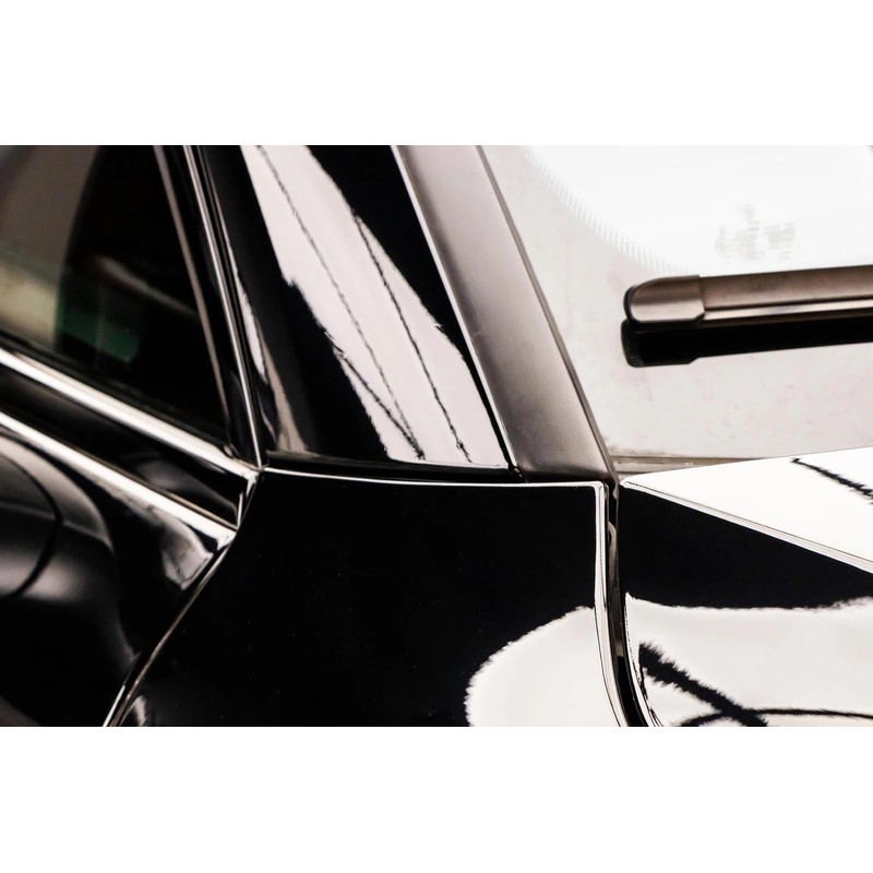 LZLRUN Ultra Gloss Piano Black Car Vinyl Wrap Self Adhesive
