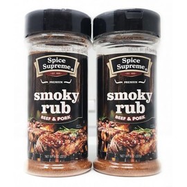 2 Pack of Smoky Rub Beef and Pork Spice Supreme Seasoning 8oz