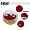 LUSHVIDA Round Table Cover Elastic Tablecloth Vinyl Fitted Table Cover