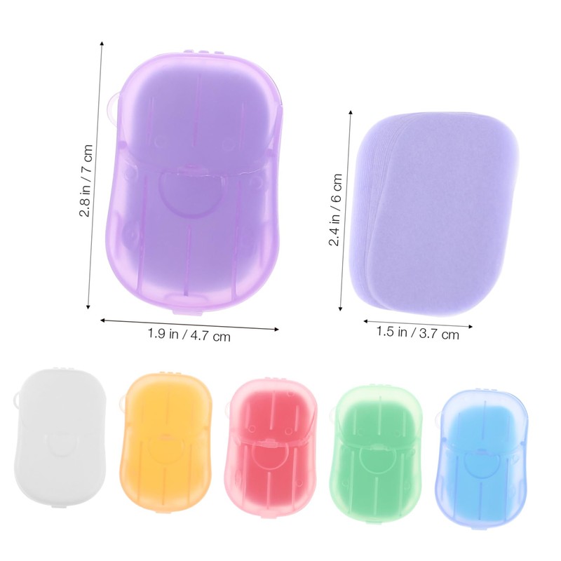 NOLITOY 120sheets Portable Soap Paper Travel-Friendly Foaming Soap for Camping