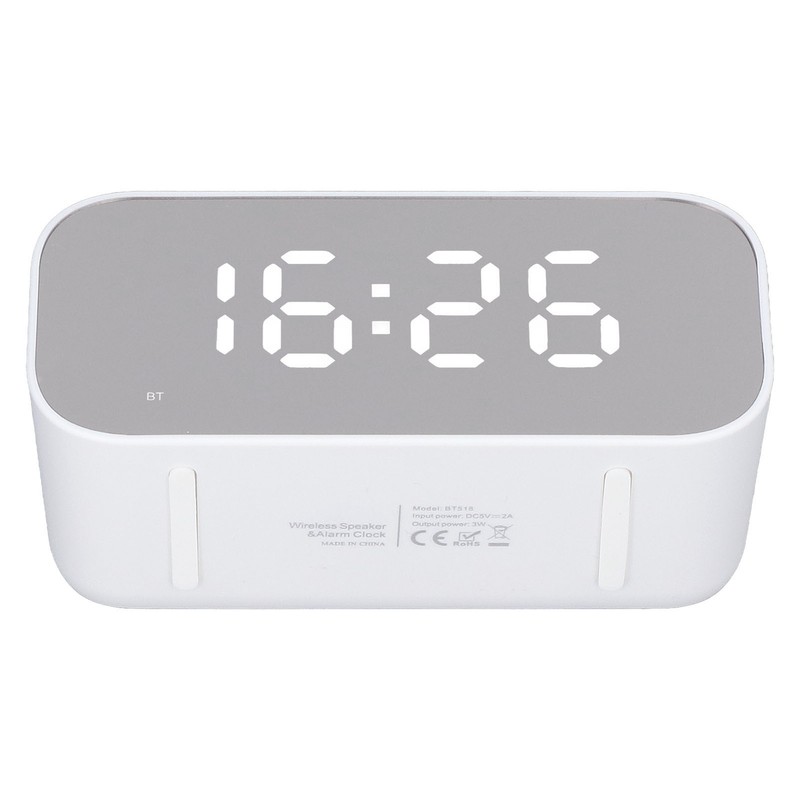 Alarm Clock Radio Portable Dimmer Control Dual Alarm FM Alarm
