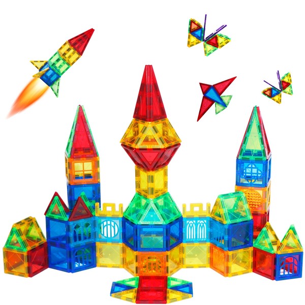 Magblock 32 Pcs Magnetic Building Blocks Set, Magnet Tiles for Kids, Gift for Boys Girls 3-8 | STEM Education & Early Construction Fun Toys