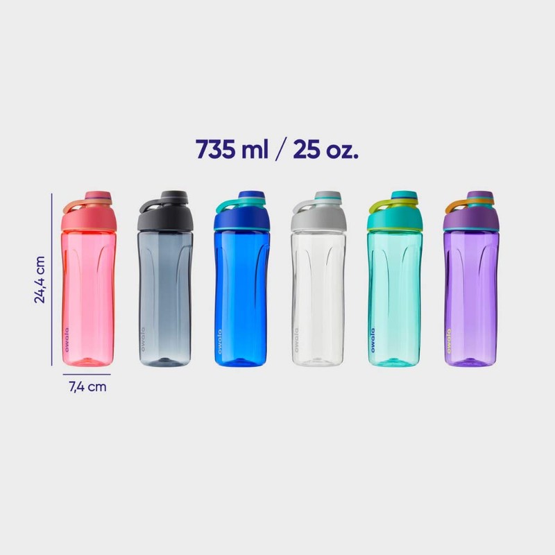 Owala Twist Tritan Twist Top Water Bottle, 735 ml, Smooshed