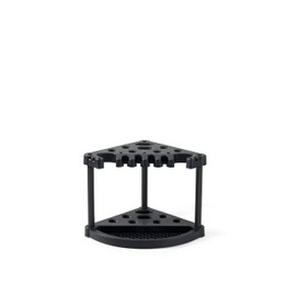 Keter Compact Corner Tool Rack for Maximum Storage and Organization - Easy to Assemble and Organize 25 Long-Handled Garden Tools, Rakes, Brooms, Shovels and Accessories