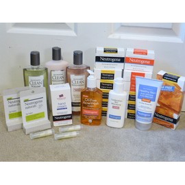 Neutrogena Lot of 24 Soap Lotion Lip Balm Face Wash New