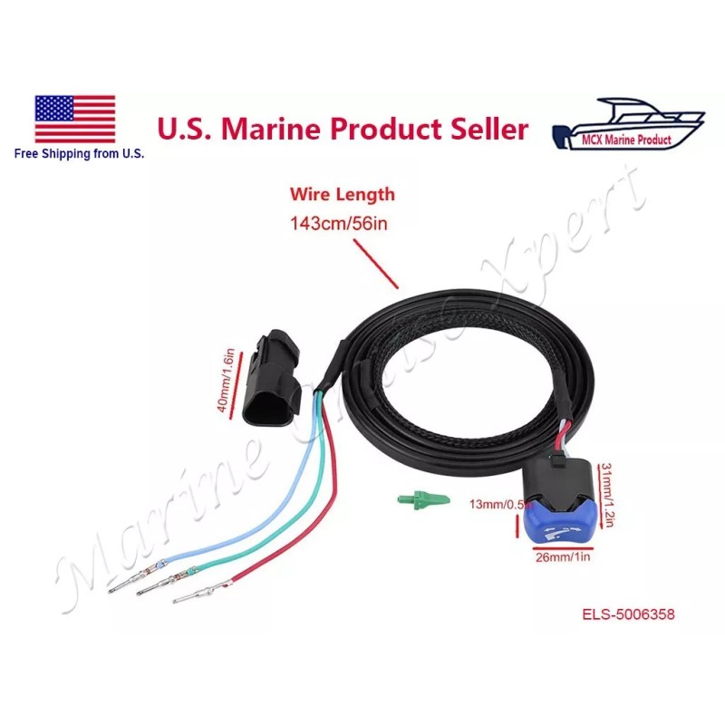 STX Tilt Trim Switch for Evinrude Johnson OMC BRP Outboard