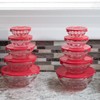 Classic Cuisine Glass Bowls with Lids Set - Mixing Bowls