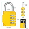 ZHEGE Combination Lock Outdoor 2 Pack, 4 Digit Resettable Weatherproof
