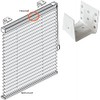 2pcs 1.5 inch Center Support Bracket White Color Head Track