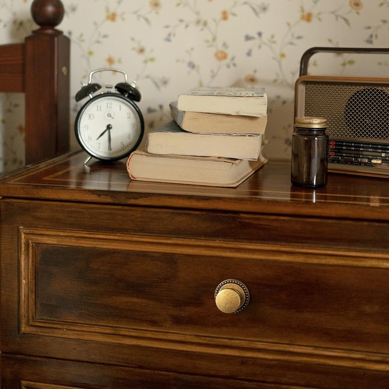 Yanxia Set of 12 Sleek Champagne Bronze Cabinet Knobs Cylindrical