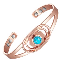 YINOX Pure Copper Magnetic Bracelet for Women, Contains 6 Powerful NdFeB Magnets, Super Strong Magnet for Women Copper Bracelet, Copper