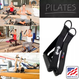 DUMBBELL Pilates Handle Straps Cable Machines Attachment Gym Home - Pink