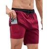 SILKWORLD Mens Swim Trunks Quick Dry Bathing Suit with Zip