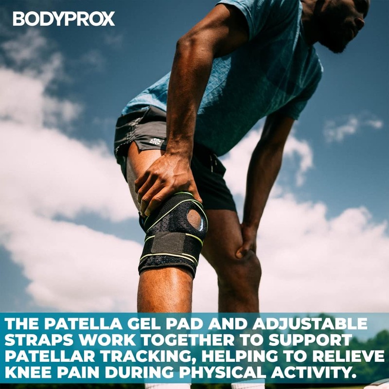 Knee Brace with Side Stabilizers & Patella Gel Pads for
