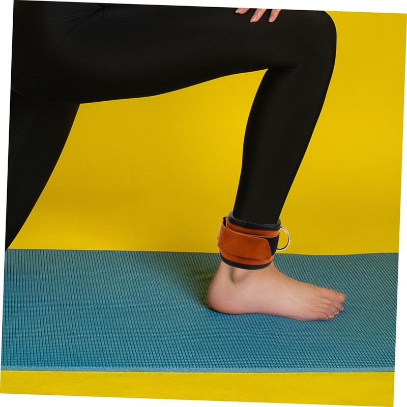 Sosoport 2pcs Padded Ankles Straps Cable Machines Ankles Cuff for