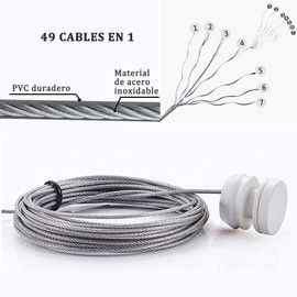 Maxgeen 2pcs Tendedero Retráctil Pared,Tendederos Retráctil de Acero Inoxidable de 4.2 Metros,hasta 20kg en la Pared,Sin Taladrar,para Interior y Exterior,Balcón,Patio,Baño