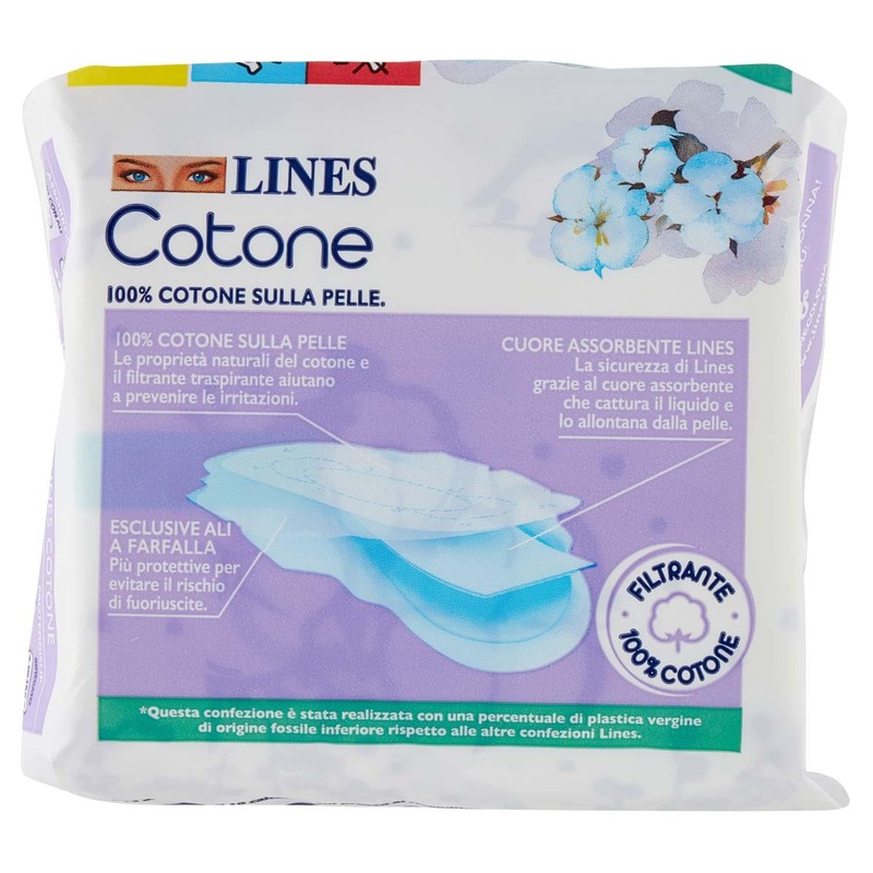 Lines Absorbent Cotton Tag with Wings x10+2