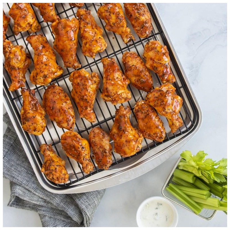 Nordic Ware Oven Crisp Baking Tray 2pc Set Includes Pan