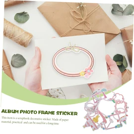Ciieeo Sets Scrapbooking Stickers Picture Frame DIY Stickers for Craft Projects Sheets