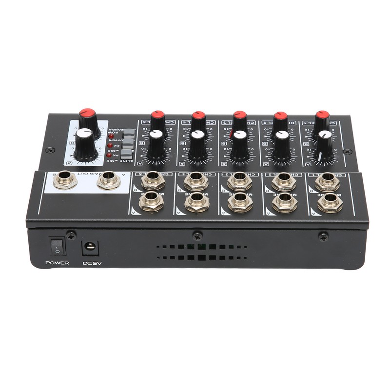 10 Channel Mixer Low Noise Stereo Line Mixer with 2