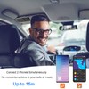 Bluetooth 5.0 Handsfree Car Kit with Clip, TF Card Slot,