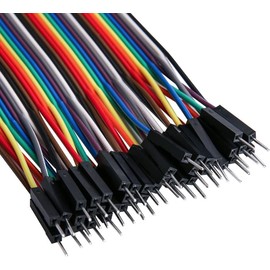 CABLEPELADO Dupont Cable 40 Pin Dupont Bridge Cable 40 Pin Prototype Plate Jumper Cable for Arduino Raspberry Pi Breadboard Cable Female to Male