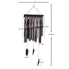 80 cm Wind Chime Soothing Sound Feng Shui Bamboo Wind Chime Wind Chime