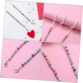 Ciieeo 2pcs Eyewear Rope Portable Mask Strap Glasses Chain for Outdoor Use Stylish Beaded Design for Boys and Girls Adults for Hanging Masks Glasses Comfortable and Functional