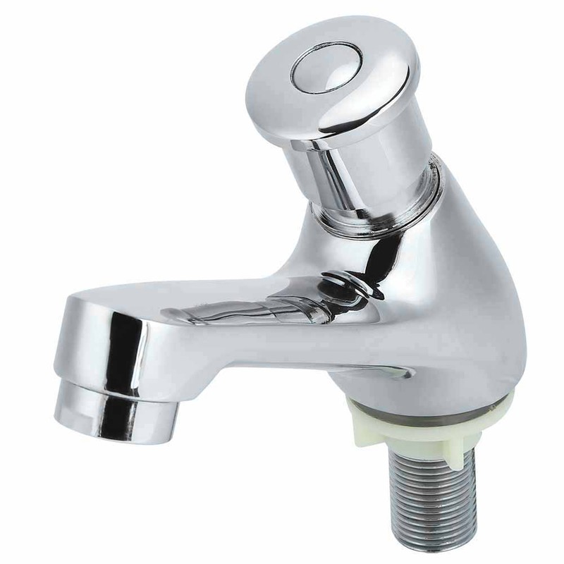 G1/2 Copper Time Delay Faucet Basin Sink Water Tap for
