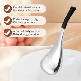 304 Stainless Steel Face and Eyes Ice Globes Facial Skin Care Tool, Cold Roller for Beauty Estheticians