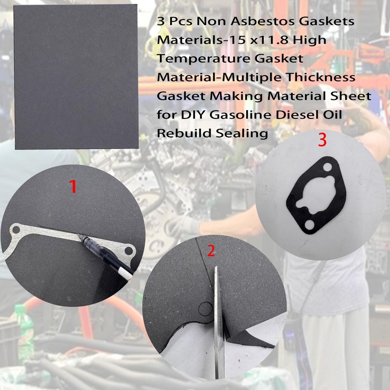 DVBB Gaskets Material Non Asbestos Materials-15 x11.8 in Temperature Gasket