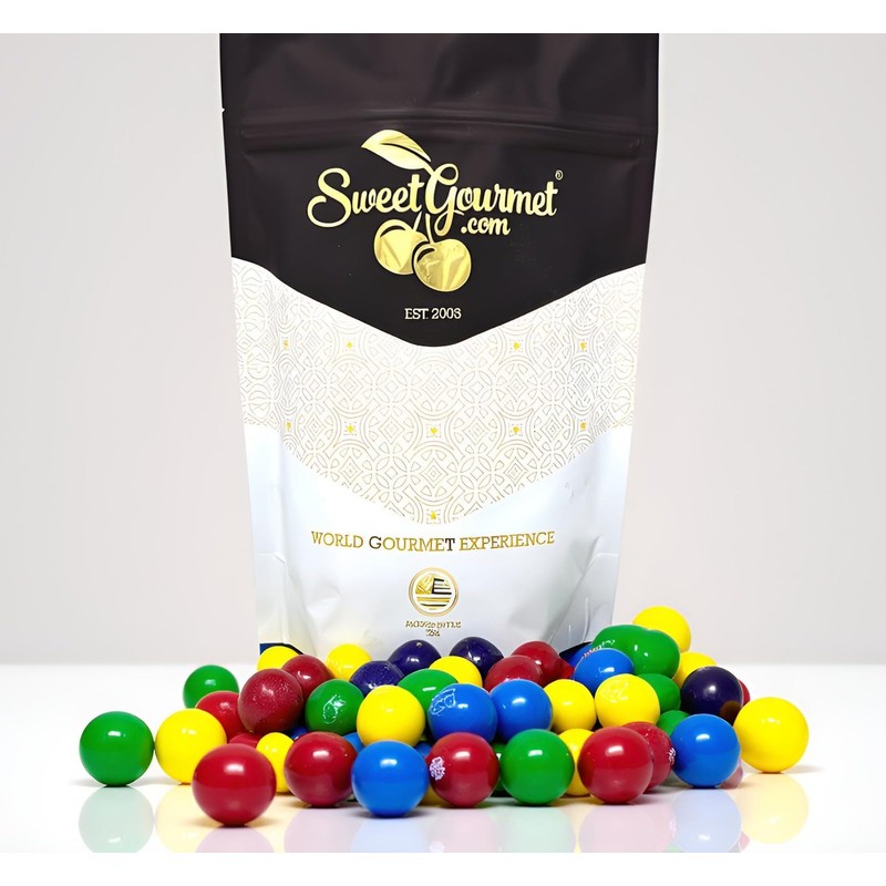 SweetGourmet Blow Pop Filled Gumballs, Bulk Unwrapped, Grape Lemon Cherry