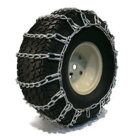 The ROP Shop | Pair 2 Link TIRE Chains 18x6.50x8 for Simplicty Lawn Mower Garden Tractor Rider