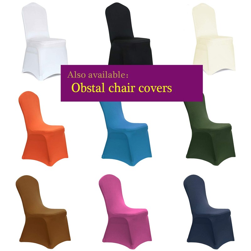 Obstal 6ft Stretch Spandex Table Cover for Standard Folding Tables