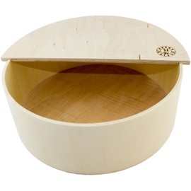 Getzoo Diameter 33 cm, Sand Bath L, Various Animal Species, High Safety, Natural Claw Care, Natural Enclosure Design, Versatile Uses (Round Lid) (Round Lid)