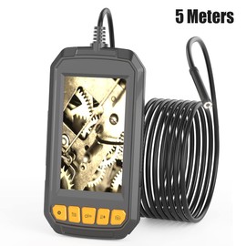 Endoscope,Endoscope Industrial Endoscope 4.3 Inch Screen Inspection HD Handheld Endoscope Waterproof Wide Viewing Angle for Car, Air Conditioner, Engine Checking 5 Meters