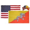 K's Novelties Set of 2 Flags with Matching Friendship Crossed