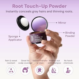 Style Edit Root Touch Up Brunette Beauty | Root Coverage Concealer | Grey Coverage | Press Powder Hair Color (Light Brown)
