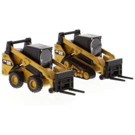 Diecast Masters 1:64 Cat 272D2 - Cargadora de orugas compacta CAT297D2 1:64, artículo 85693, Color Amarillo