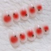 Tomato Cheek Handmade Nail Tips - Petit Square / 토마토