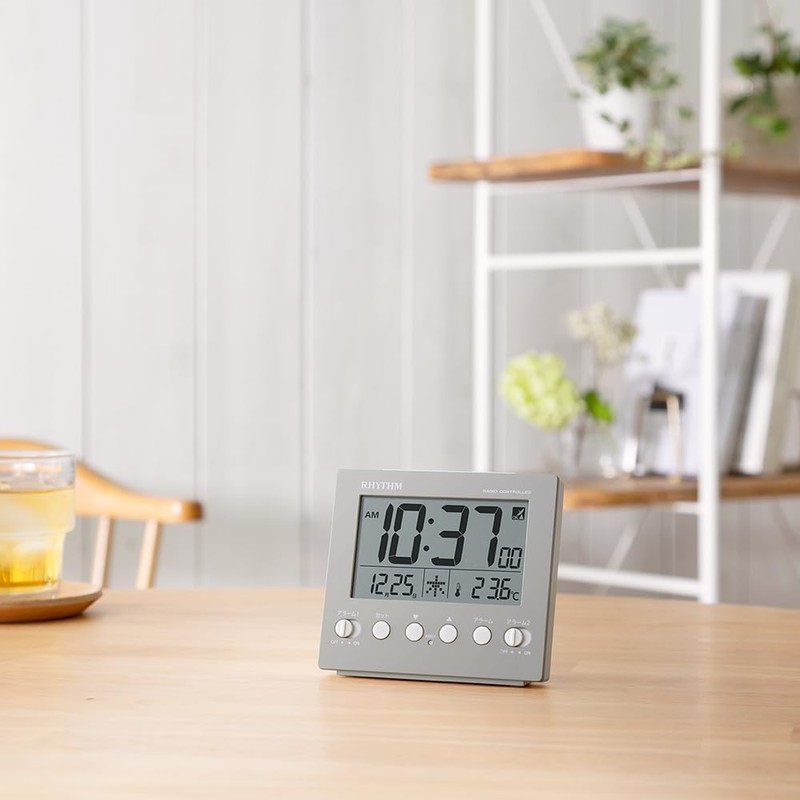 RHYTHM Fit Wave D236 8RZ236SR08 Alarm Clock Digital Electronic Sound
