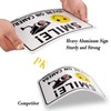(4 Pack) Smile You're on Camera, Video Surveillance Sign, 10"x7"