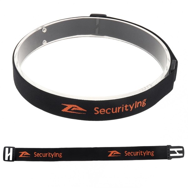 SecurityIng Elastic Headband Adjustable HeadFlashlight Strap for 22mm - 26mm