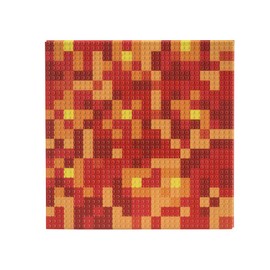 SlabDreamLab 12"X12" Slab Lite Baseplate for All Major Building Bricks and Blocks (Red Mosaic, Single)