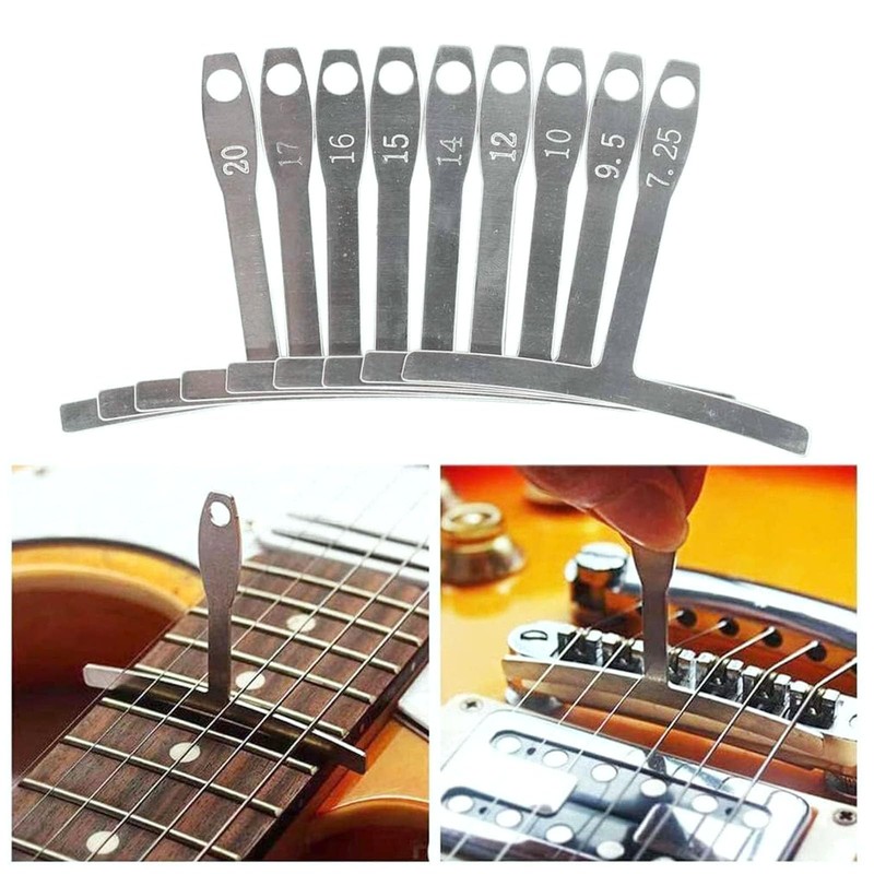 TUOREN 11Pcs Guitar Luthier Tools Include 1Pcs String Action Gauge