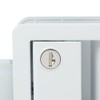 G-PLUS RV Entry Door Lock Handle Knob White Trailer Door