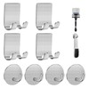 Diesisa Razor Holder for Shower + Adhesive Wall Hooks, Premium