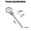 Heavy Duty 316 Stainless Steel Shoulder Eye Bolts 4 Pack,